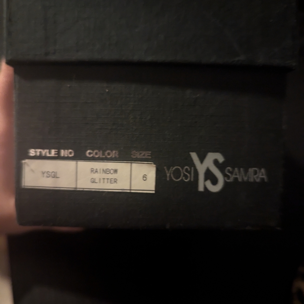 NIB Yosi Samra foldable flats rainbow glitter size 6 - Picture 7 of 7
